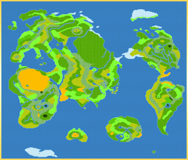 ドラクエ３のワールドマップ