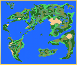ドラクエ４のワールドマップ